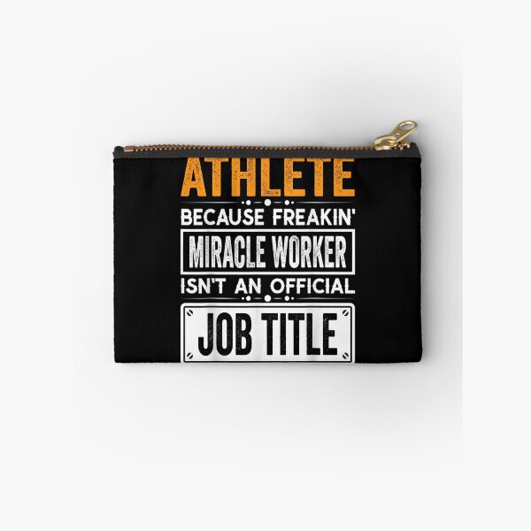Item preview, athlete Because Freaking Miracle Worker Isn’t an Official Job Title, athlete Christmas Fathers Day shirt designed and sold by xlnv.