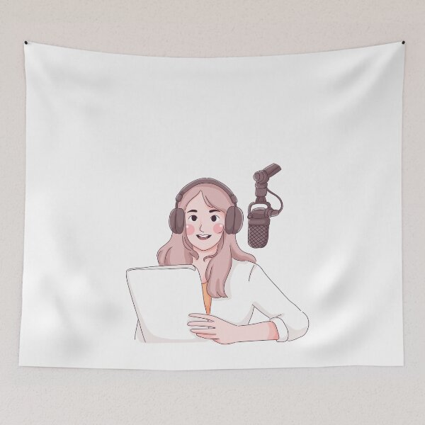 Item preview, Young woman on the radio.  designed and sold by FloridaKeys1984.