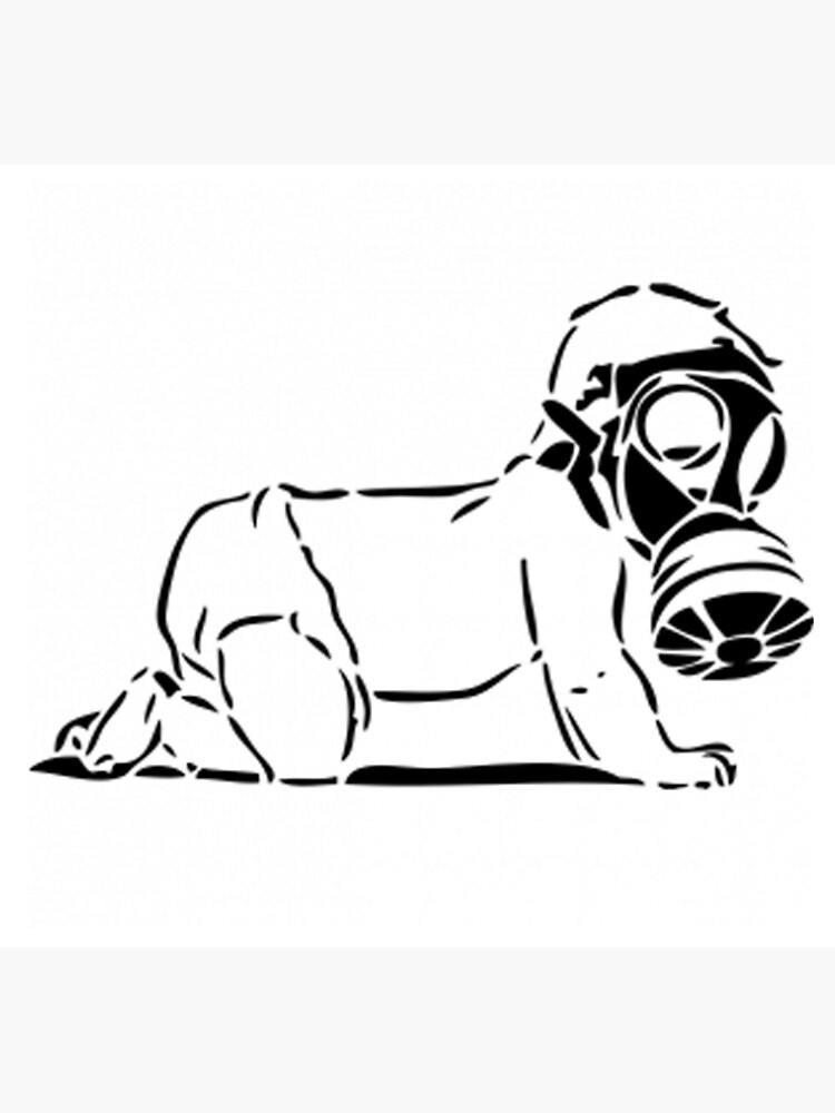 banksy art mickey mouse gas mask