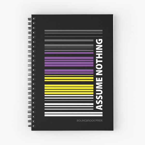 Item preview, Assume Nothing NonBinary Barcode designed and sold by Free Wheelin' Design.