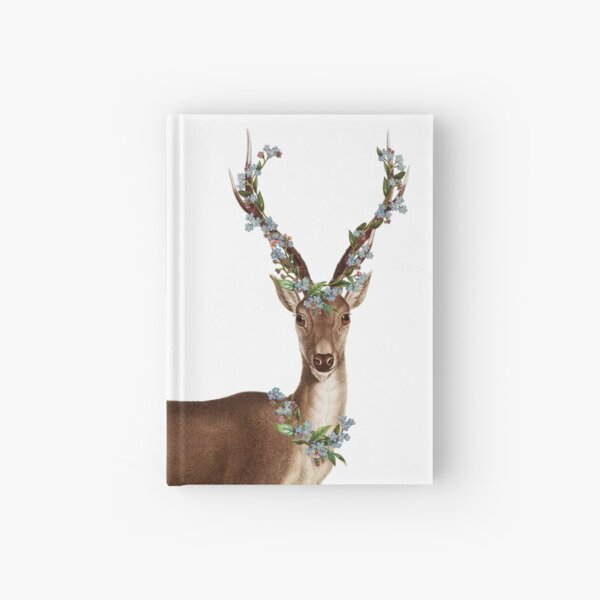 Forget Me Not Deer Hardcover Journal