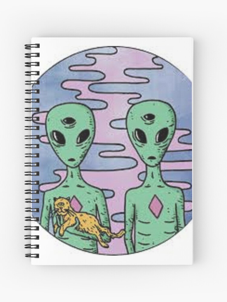 Alien and cat print