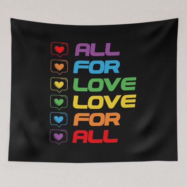 Item preview, ALL FOR LOVE, LOVE FOR ALL - LGBT PRIDE designed and sold by lukas69graphic.