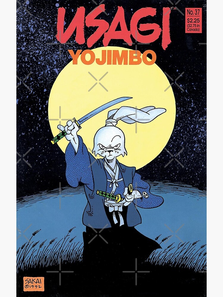 usagi yojimbo,usagi,rabbit,samurai,cover,  moon,katana,sword,kimono,ronin,miyamoto usagi,stan sakai,japan,edo  era,edo,dark horse,comic | Poster