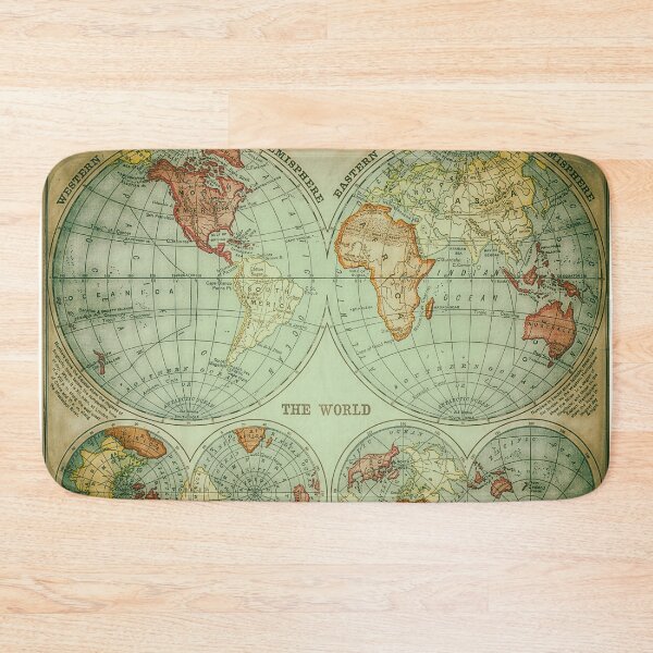 Item preview, Map Of The World Colored designed and sold by antevasinart.