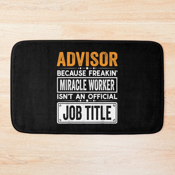 Item preview, advisor Because Freaking Miracle Worker Isn’t an Official Job Title, advisor Christmas Fathers Day shirt designed and sold by xlnv.