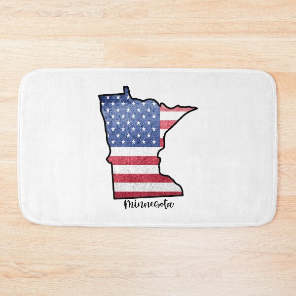 Item preview, Minnesota State Outline with Patriotic USA American Flag designed and sold by Gsallicat.