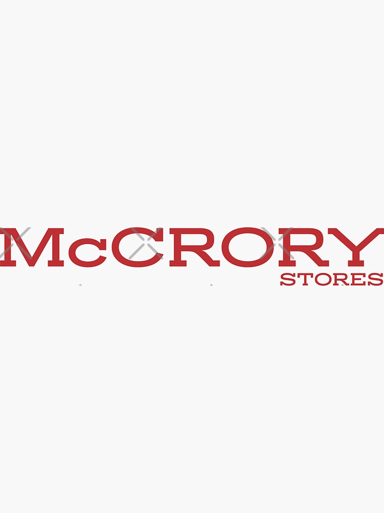 "McCrory Stores" Sticker for Sale by TeeArcade84 Redbubble