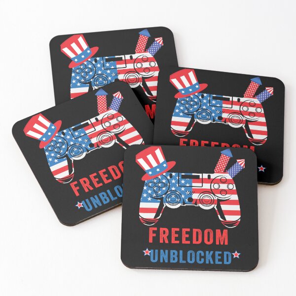 Item preview, Freedom unblocked American console Flag Gamer nerdy 4th of July Video Game  designed and sold by POPLIN ⭐ ⭐ ⭐ ⭐ ⭐.