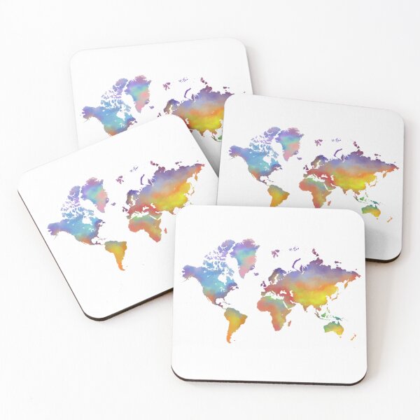 Item preview, Map Of The World Colored designed and sold by antevasinart.