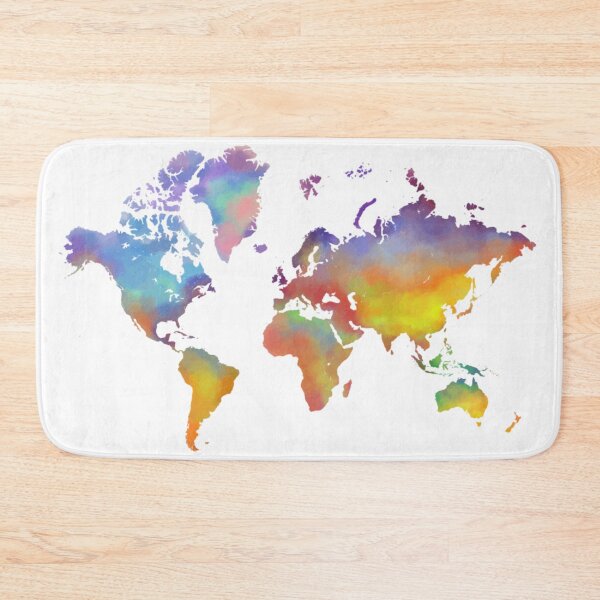 Item preview, Map Of The World Colored designed and sold by antevasinart.