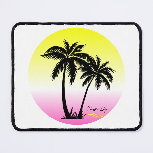 Item preview, Palm Trees Simple Life Yellow and Pink designed and sold by SimpleSteve.