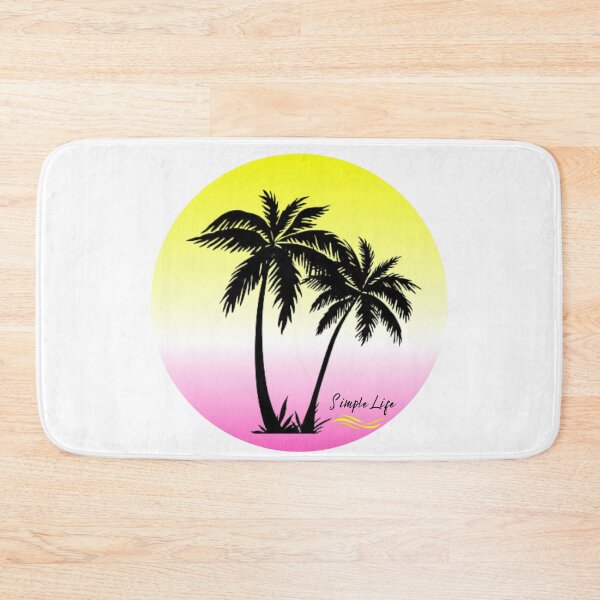 Item preview, Palm Trees Simple Life Yellow and Pink designed and sold by SimpleSteve.