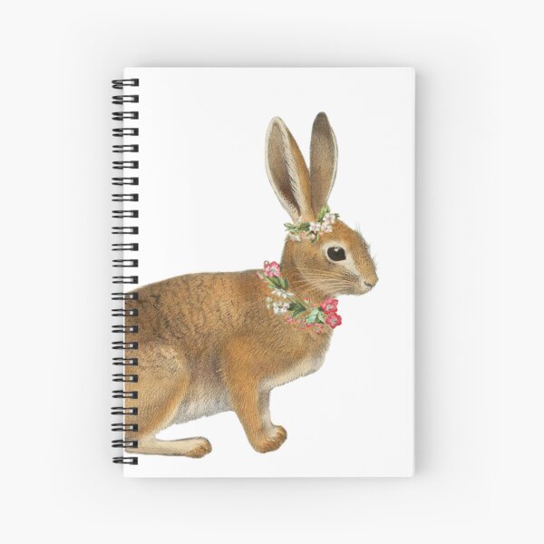 Apple Blossom Bunny Spiral Notebook