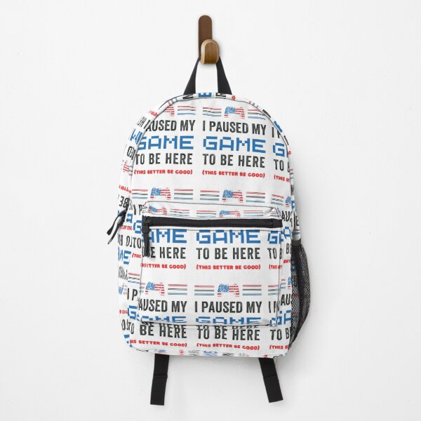 Item preview, I paused my game to be here American console Flag Gamer nerdy 4th of July Video Game designed and sold by POPLIN ⭐ ⭐ ⭐ ⭐ ⭐.