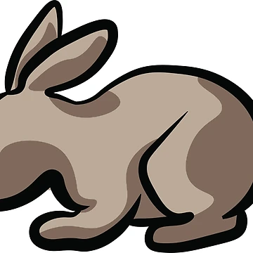 Artwork thumbnail, Minimalist Rabbit Line Drawing by InkLayer