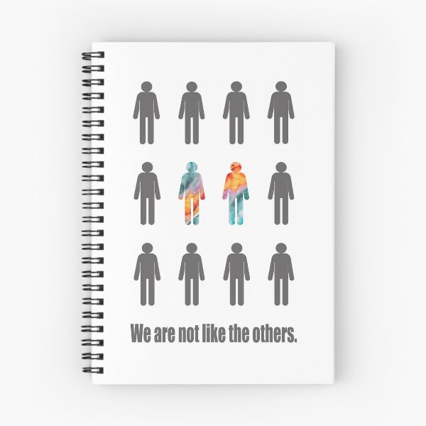 Item preview, We are not like the others - Quote art designed and sold by Leela's House.