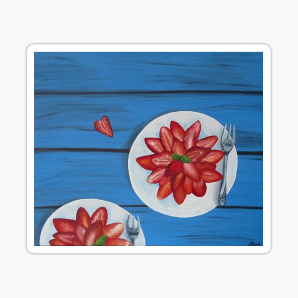 summer strawberries Sticker