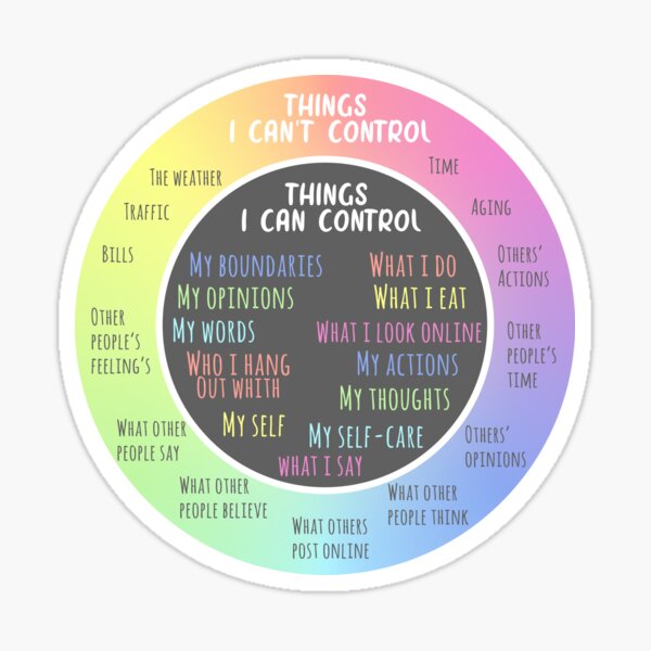 Circle of Control – Was kann ich kontrollieren? Sticker