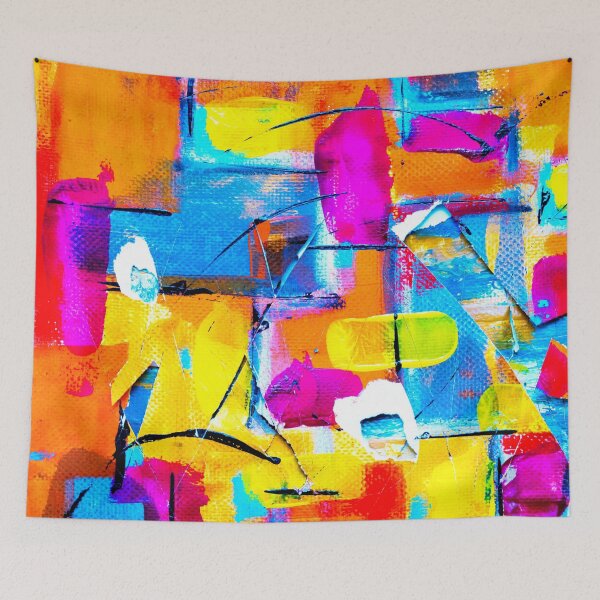 Item preview, PATTERN DESIGN STUDY #81 – Colorful Retro Abstract designed and sold by DEL-Productions.