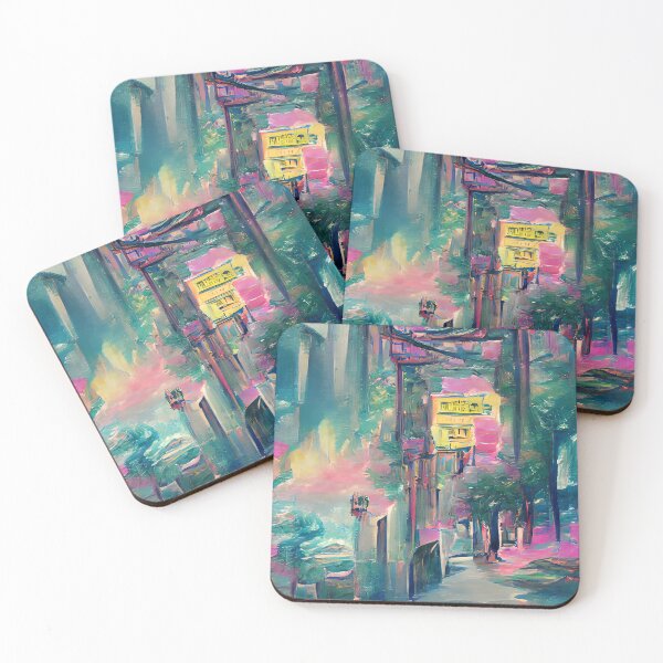 Item preview, City Street Watercolor Dream Art designed and sold by Holisticfox.