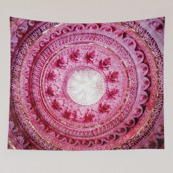 Item preview, PATTERN DESIGN STUDY #82 – Circles of Hot Pink Lace Trim designed and sold by DEL-Productions.