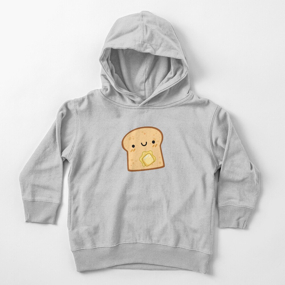 Kawaii Toast with Butter Toddler Pullover Hoodie