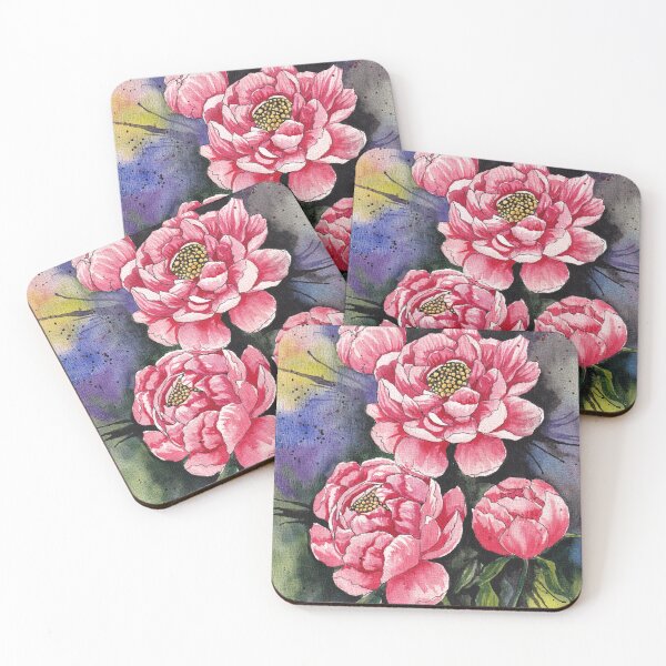 Item preview, Beautiful Peonies Watercolour Artwork designed and sold by Oirabot.