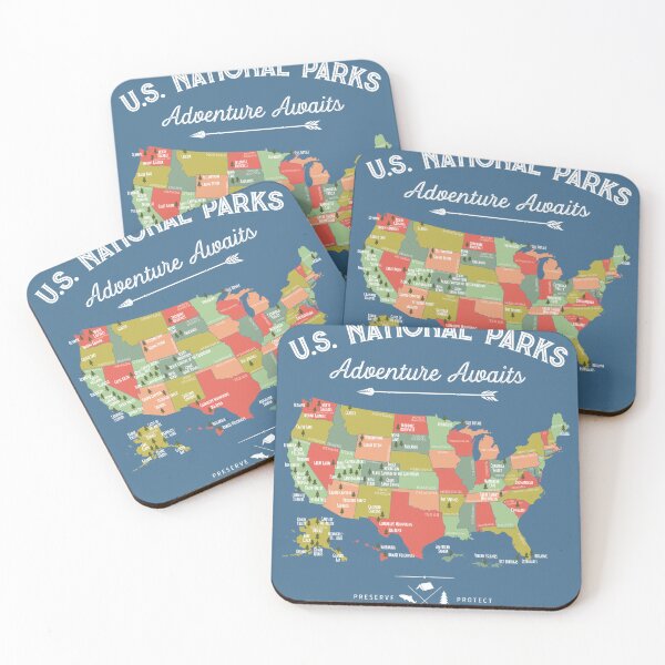 Item preview, National Parks Map Sweatshirt 59 US Vintage Camping Hiking designed and sold by NgayfDaif.