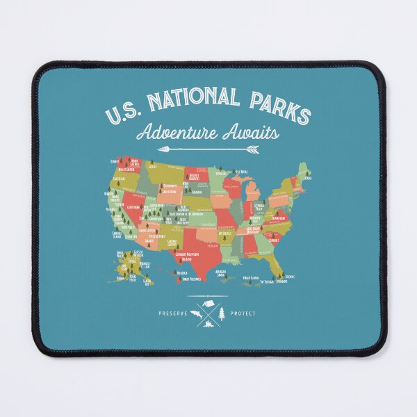 Item preview, National Parks Map Sweatshirt 59 US Vintage Camping Hiking designed and sold by NgayfDaif.