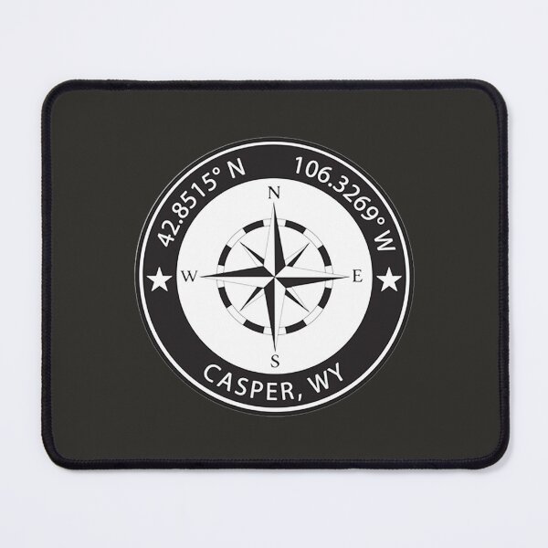 Item preview, Casper, Wyoming Geographical Coordinates  designed and sold by JosephMorley.