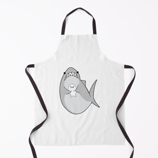 Item preview, Shark holding a seal designed and sold by LemonSharkArt.