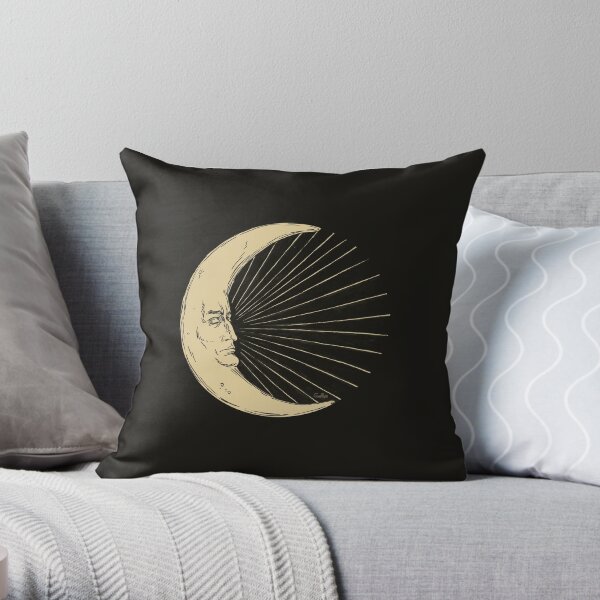 Crescent of Moon Throw Pillow