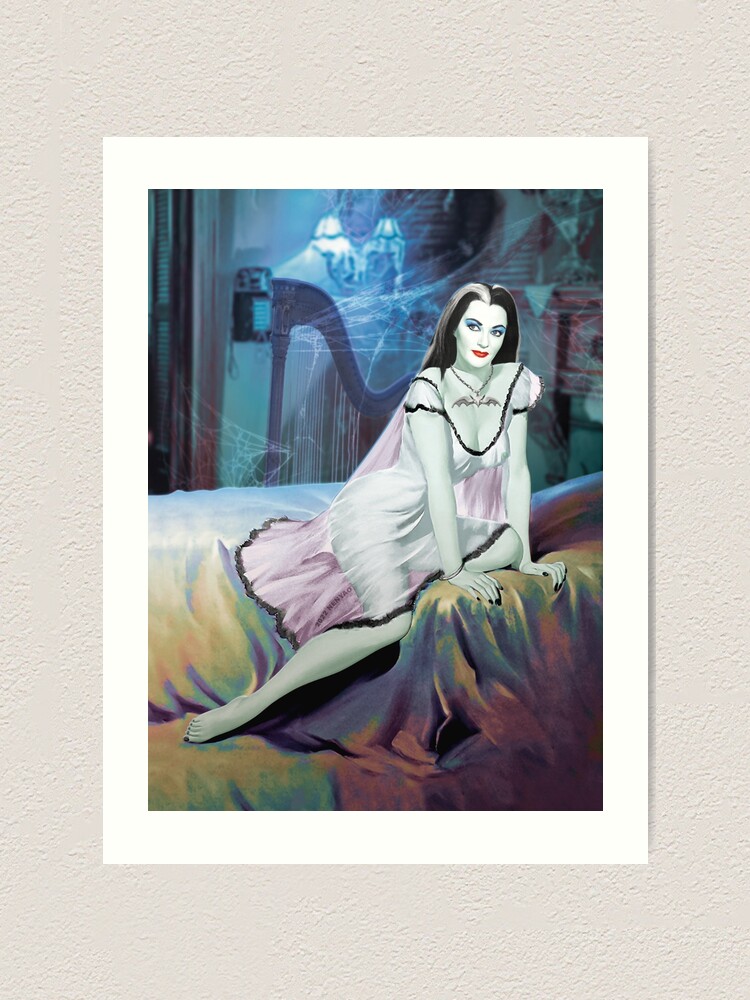 ""The Munsters" Lily Munster Original Vintage Pin Up Style Retro Art