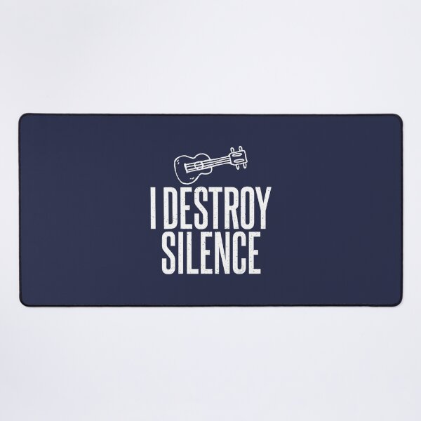 Item preview, I Destroy Silence Uke Music Ukulele Musician designed and sold by JonaCantillana.