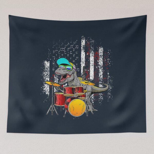 Item preview, Grea Dinosaurs Drums Music Playing Rex designed and sold by JonaCantillana.