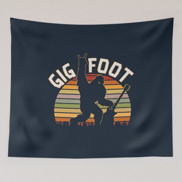 Item preview, Gig-Foot, Guitarist Sasquatch Musician Bigfoot designed and sold by JonaCantillana.