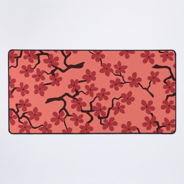 Item preview, JAPANESE FLOWERS Wild Sakura Roses Kimono Red Pink designed and sold by gani-75.