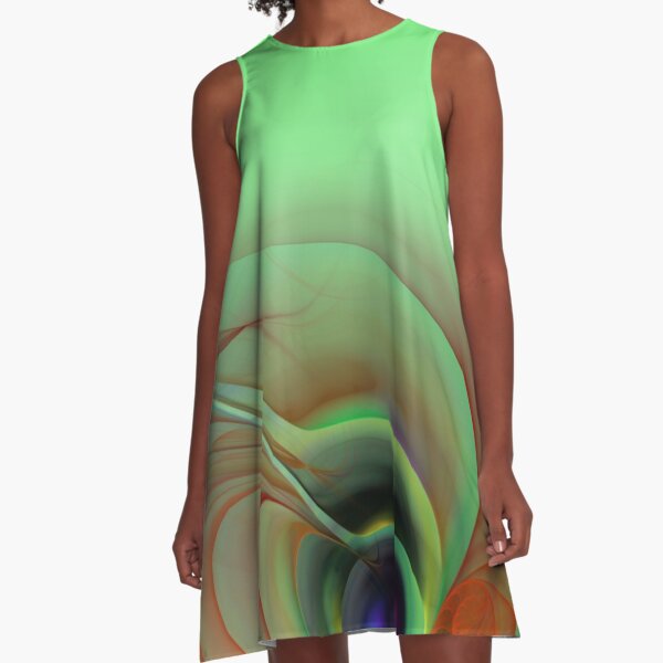 fractal elegance in pastell colors -4- A-Linien Kleid