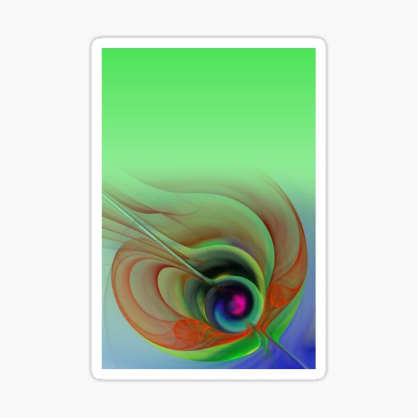 fractal elegance in pastell colors -4- Sticker
