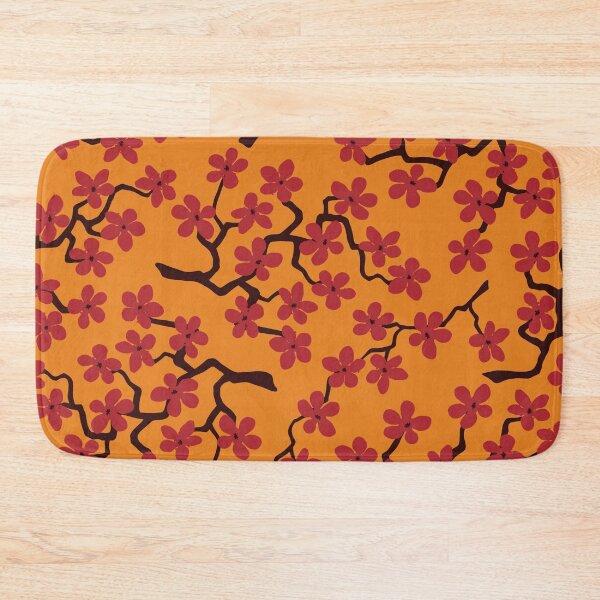 Item preview, JAPANESE FLOWERS Wild Sakura Roses Kimono Orange Pink designed and sold by gani-75.