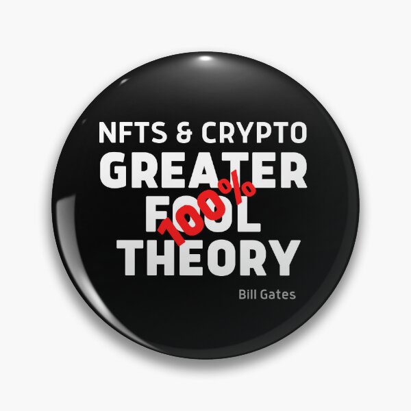 Item preview, NFTs & Crypto is 100% Greater Fools Theory designed and sold by Si Pakne.