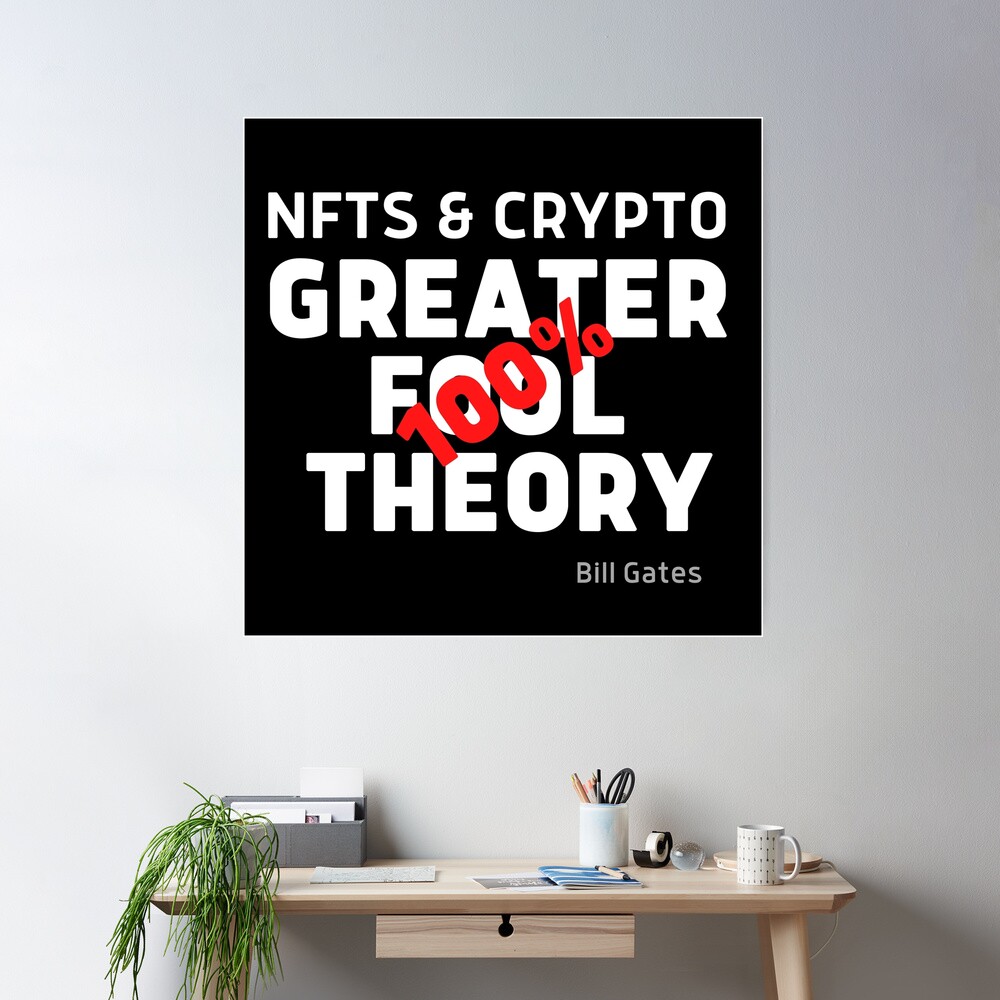 NFTs & Crypto is 100% Greater Fools Theory