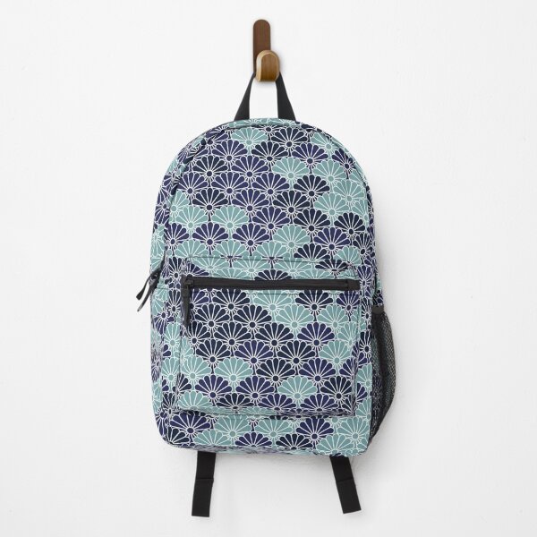 Item preview, Japanese Seigaiha Pattern Kimono Navy Blue designed and sold by gani-75.
