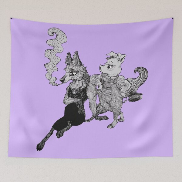 Item preview, Wolf and Piggy designed and sold by Brooksie Fontaine.