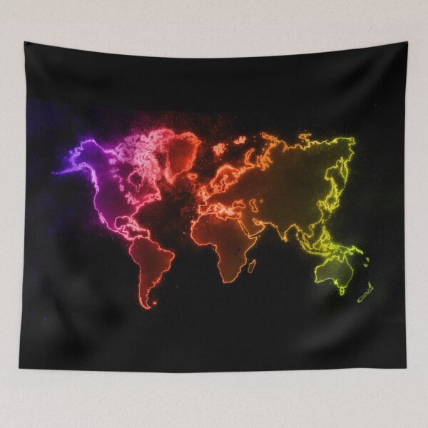 Item preview, Map Of The World Colored designed and sold by antevasinart.