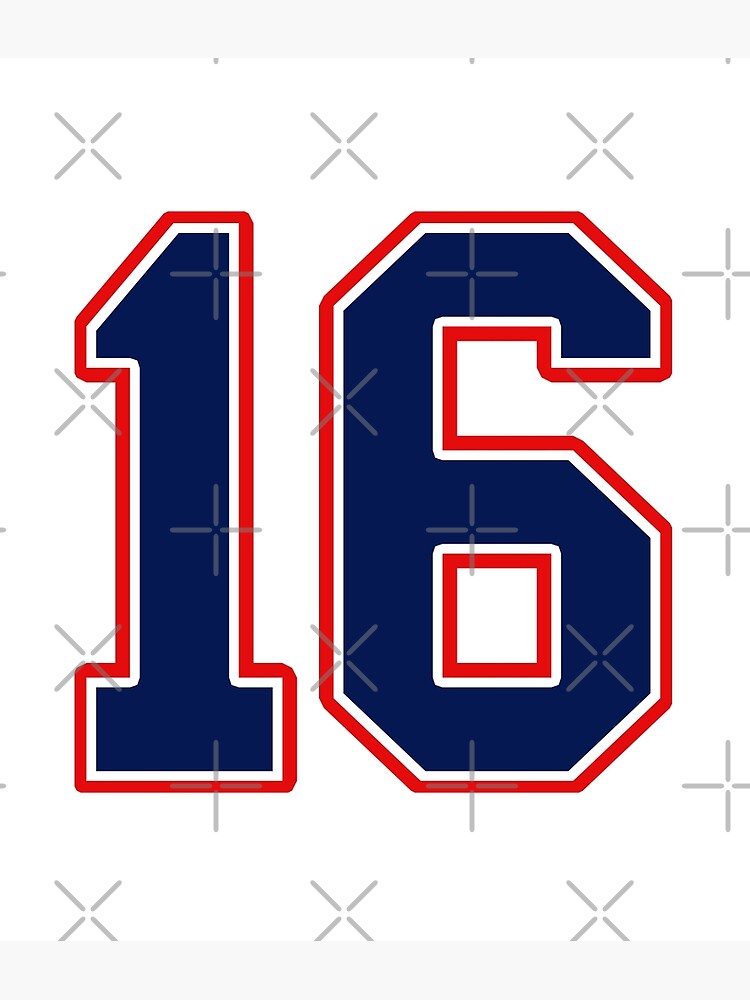 number-sixteen-16-sports-jersey-poster-for-sale-by-msbdesign-redbubble