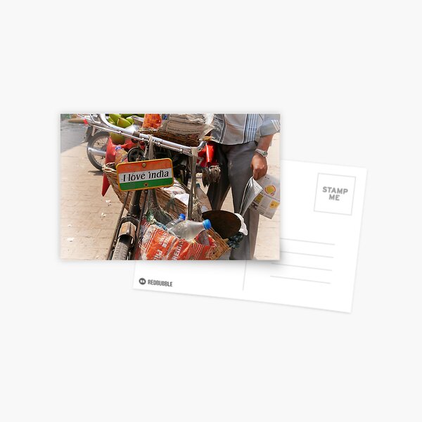 i love india Postcard