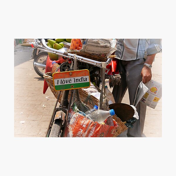 i love india Photographic Print