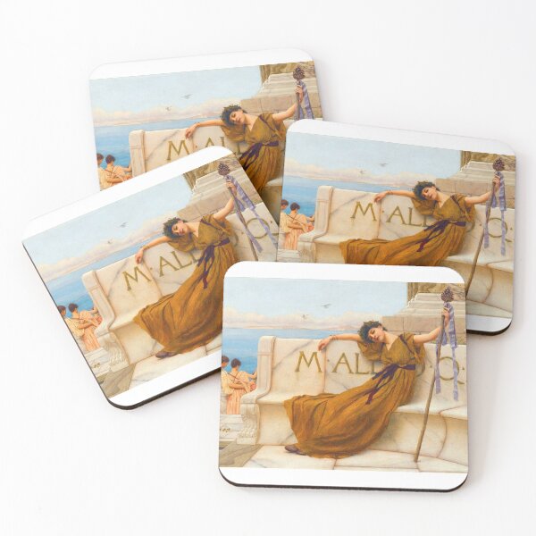 Item preview, A priestess of Bacchus "Girl with a beautiful transparent Summer  Dress" John William Godward designed and sold by TeeARTHY.
